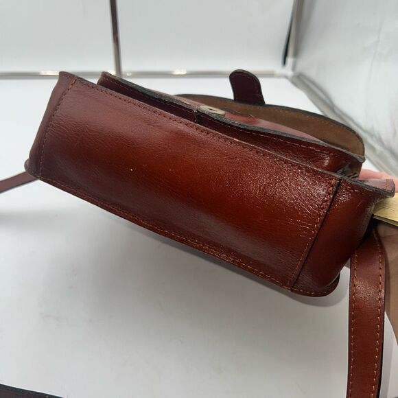 Patricia Nash Western Cutout Tooled Leather and Denim Convertible Crossbody - Picture 15 of 15